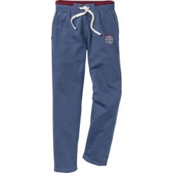 Spodnie sportowe bonprix indygo. Niebieskie spodnie męskie bonprix, s, w paski, sportowe. Za 69,99 zł.