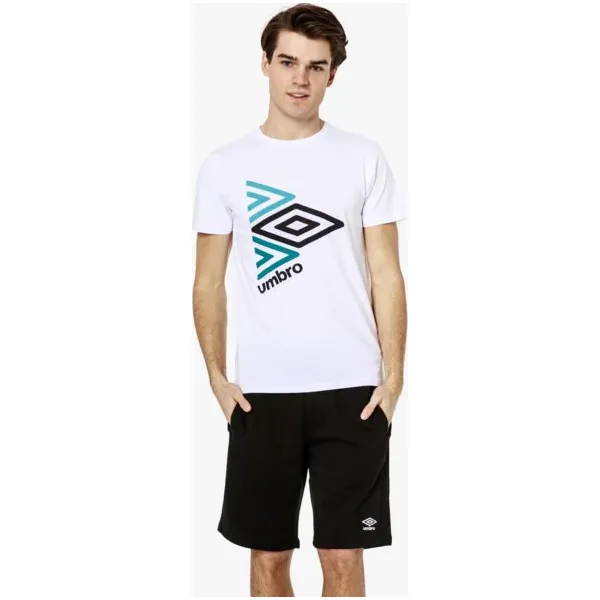 Umbro Koszulka Ss Zanto , biały, rozmiar L. Białe koszulki męskie Umbro, na wiosnę, m, z nadrukiem, z bawełny, bez kołnierzyka, bez rękawów. W wyprzedaży za 47,99 zł.