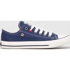 Big Star - Tenisówki. Niebieskie trampki i tenisówki damskie BIG STAR, bez wzorów, z gumy, bez zapięcia. Za 89,90 zł.