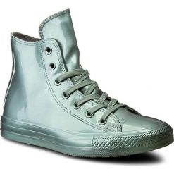 Sneakersy CONVERSE - Ctas Metallic Rubber Hi 553268C Metallic Glacier/Glacier. Zielone półbuty damskie Converse, z gumy. W wyprzedaży za 219,00 zł.