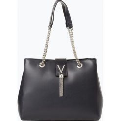 Valentino - Damska torba shopper, niebieski. Niebieskie torby damskie na zakupy Valentino, bez wzorów, ze skóry, eleganckie, bez dodatków. Za 579,95 zł.
