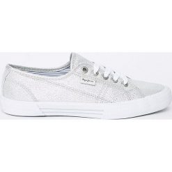 Pepe Jeans - Tenisówki. Szare tenisówki damskie Pepe Jeans, z gumy. W wyprzedaży za 139,90 zł.