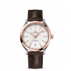ZEGAREK OMEGA Seamaster 220.23.41.21.02.001. Białe zegarki męskie marki OMEGA, złote. Za 28800,00 zł.