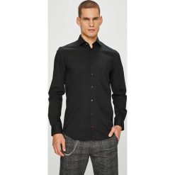 Tommy Hilfiger Tailored - Koszula. Niebieskie koszule męskie Tommy Hilfiger Tailored, m, bez wzorów, z elastanu, eleganckie, z włoskim kołnierzykiem, z długim rękawem. Za 399,90 zł.