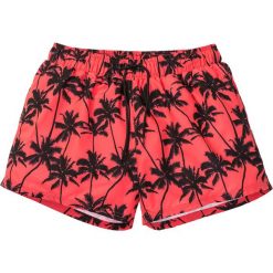 Szorty plażowe z mikrofazy bonprix pomarańczowy neonowy - czarny w kwiaty. Pomarańczowe spodenki i szorty męskie bonprix, xxl, z nadrukiem, wakacyjne. Za 42,99 zł.