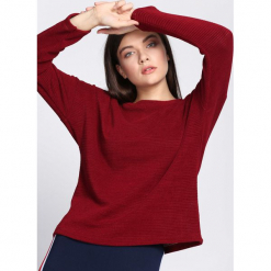 Bordowy Sweter Person Upstairs. Czerwone swetry klasyczne damskie Born2be, na jesień, uniwersalny. Za 59,99 zł.