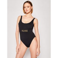 Strój kąpielowy MICHAEL Michael Kors MM4T103. Czarne stroje kąpielowe damskie MICHAEL Michael Kors, bez wzorów, z poliamidu. W wyprzedaży za 399,00 zł.