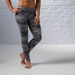 Reebok Spodnie damskie One Series Camo Tight szare r. L (AJ0686). Szare spodnie sportowe damskie marki Reebok, l. Za 183,27 zł.