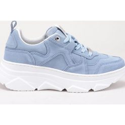 GOE - Buty skórzane. Niebieskie buty sportowe damskie GOE, bez wzorów, ze skóry, sportowe. Za 369,90 zł.