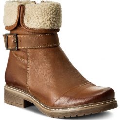 Botki LASOCKI - WI23-ROBERTA-17 Camel. Brązowe botki damskie na obcasie Lasocki, z materiału. Za 229,99 zł.
