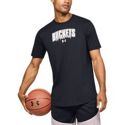 Under Armour Baseline Verbiage Koszulka Czarny. Czarne podkoszulki męskie Under Armour, l, z nadrukiem, z bawełny, z krótkim rękawem. Za 137,95 zł.