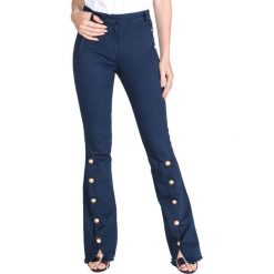 Pinko Alisso Spodnie Niebieski. Niebieskie spodnie damskie Pinko, z elastanu. Za 1208,95 zł.