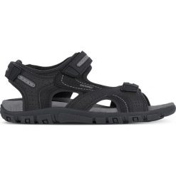 Geox - Sandały. Czarne kapcie męskie Geox, ze skóry. Za 299,90 zł.