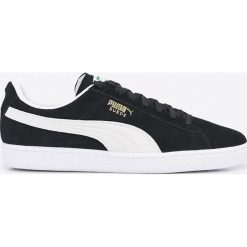 Puma - Buty Suede Classic+. Czarne halówki męskie marki Puma, z materiału, na sznurówki. W wyprzedaży za 279,90 zł.