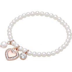 Bransoletka perłowa w kolorze białym z zawieszkami. Żółte bransoletki damskie Yamato Pearls, z materiału, z perłą, złote. W wyprzedaży za 129,95 zł.