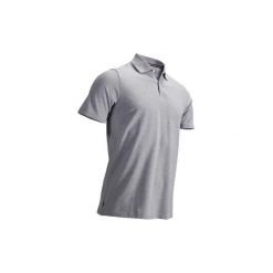 Koszulka polo do golfa 500 męska. Szare koszulki polo męskie marki INESIS, xl, z bawełny. Za 39,99 zł.