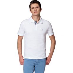 Koszulka Biała Polo Jack. Białe koszulki polo męskie marki LANCERTO, m, z bawełny, z krótkim rękawem. W wyprzedaży za 69,90 zł.