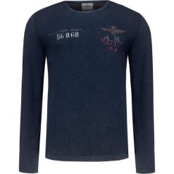 T-shirt AERONAUTICA MILITARE Granatowy. Niebieskie t-shirty męskie marki Aeronautica Militare, m. Za 266,00 zł.