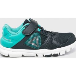 Reebok - Buty dziecięce Yourfles Train 10. Niebieskie trampki chłopięce Reebok, bez wzorów, z gumy, sportowe, na sznurówki. W wyprzedaży za 139,90 zł.