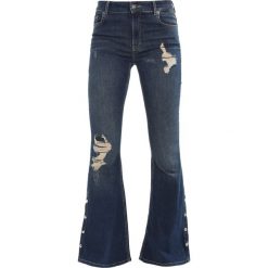 Boyfriendy damskie: Jaded London LOW RISE POPPER SIDE CALF DETAIL Jeansy Dzwony blue