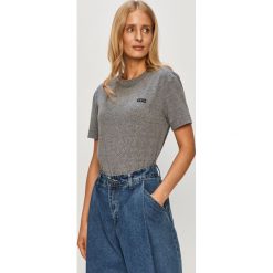 Vans - T-shirt. Szare bluzki damskie Vans, s, bez wzorów, z bawełny, casualowe, z okrągłym kołnierzem, z krótkim rękawem. Za 129,90 zł.