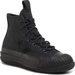 Trampki CONVERSE - Bosey MC19 Hi 166221C Black/Black/Black. Czarne trampki chłopięce Converse, bez wzorów, z gumy, bez zapięcia. W wyprzedaży za 339,00 zł.