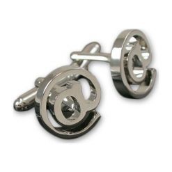 Stylowe, Męskie Spinki do Mankietów - ALTIES - e-mail, @, małpa SPMALT0165. Spinki do mankietów męskie Alties, z mosiądzu. Za 45,00 zł.