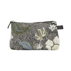 Ceannis Kosmetyczka Flower Linen czarny w kwiaty female czarny/ze wzorem S. Czarne kosmetyczki damskie Ceannis, w kwiaty. Za 89,00 zł.