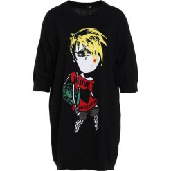 Odzież damska: Love Moschino KNIT DRESS Sukienka dzianinowa black
