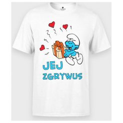 Koszulka Jej zgrywus. T-shirty chłopięce MegaKoszulki, bez wzorów, z bawełny, bez rękawów. Za 44,90 zł.