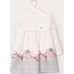 Mayoral - Sukienka dziecięca 68-98 cm. Różowe sukienki dziewczęce Mayoral, z nadrukiem, z elastanu, z długim rękawem, długie, mini, rozkloszowane. Za 131,90 zł.