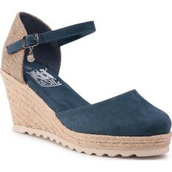 Espadryle XTI - 34286 Navy. Niebieskie espadryle damskie Xti, bez wzorów, ze skóry ekologicznej, bez obcasa, na obcasie, bez zapięcia. W wyprzedaży za 179,00 zł.