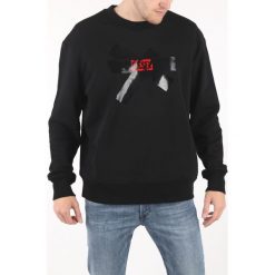 Diesel S-Bay-Sa Bluza Czarny. Czarne bluzy męskie Diesel, s, z nadrukiem, z bawełny, bez kołnierzyka, bez rękawów, bez kaptura. Za 559,95 zł.