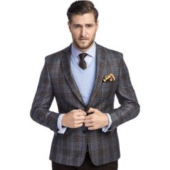 Marynarka LEOPOLDO MAKS000220. Szare marynarki męskie Giacomo Conti, m, bez wzorów, z wełny, eleganckie. Za 999,00 zł.