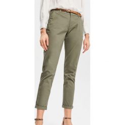 Spodnie chino - Khaki. Brązowe chinosy damskie marki Reserved. Za 89,99 zł.