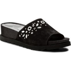 Klapki HISPANITAS - Borneo HV86661 Black. Czarne klapki damskie Hispanitas, z aplikacjami, ze skóry, bez obcasa, na obcasie. W wyprzedaży za 279,00 zł.