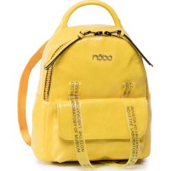 Plecak NOBO - NBAG-I0350-C002 Żółty. Żółte plecaki damskie Nobo, bez wzorów, ze skóry ekologicznej, eleganckie. W wyprzedaży za 199,00 zł.
