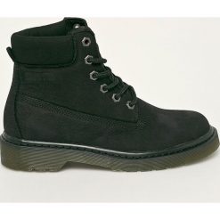 Big Star - Workery skórzane. Czarne workery damskie BIG STAR, ze skóry, retro, bez obcasa, na obcasie, na sznurówki. W wyprzedaży za 149,90 zł.
