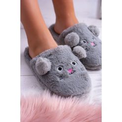 Kapcie Damskie SOXO Myszki z Uszami Szare. Szare kapcie damskie Soxo. Za 34,90 zł.