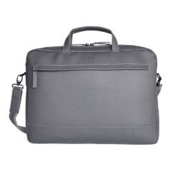 Skórzana torba na laptopa 15" unisex Daag Shaker 20 szara. Szare torby męskie skórzane daag, ze skóry. Za 409,99 zł.