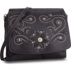 Torebka DESIGUAL - 18WAXPA6 2000. Czarne torebki klasyczne damskie Desigual, na co dzień, bez wzorów, ze skóry ekologicznej, bez dodatków. W wyprzedaży za 239,00 zł.