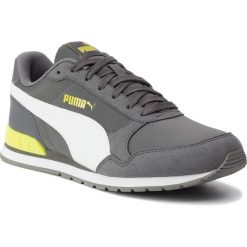Sneakersy PUMA - St Runner V2 Nl Jr 365293 13 Castleroch/Puma White. Szare trampki chłopięce Puma, bez wzorów, ze skóry ekologicznej, na sznurówki. Za 199,99 zł.
