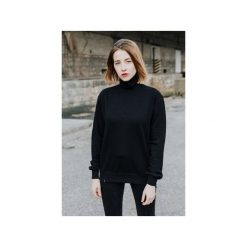 TURTLENECK JUMPER. Czarne bluzki damskie The Hive, l, bez wzorów, z bawełny, z golfem, bez rękawów. Za 189,00 zł.
