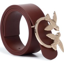 Pasek Damski PINKO - Berry Simply Cintura PE 20 PLT01 1H20RF Y5FF Brown C82. Pomarańczowe paski damskie Pinko, w paski, ze skóry. Za 389,00 zł.