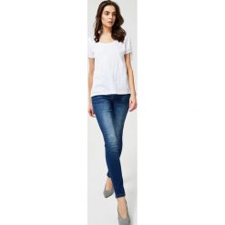 Jeansy extra high waist. Niebieskie jeansy damskie Moodo, xs, z podwyższonym stanem. Za 59,99 zł.