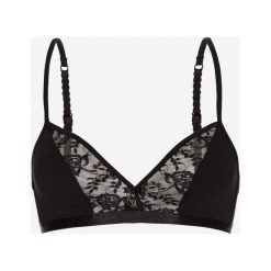 Emporio Armani Biustonosz Czarny. Czarne biustonosze Emporio Armani, w koronkowe wzory, z elastanu. Za 197,95 zł.