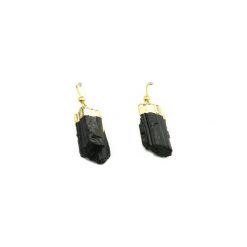 Earrings Turmalin złoto. Czarne kolczyki damskie marki Brazi druse jewelry, złote. Za 170,00 zł.