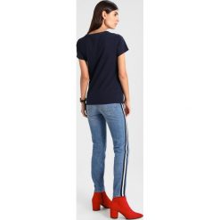 Bluzki, topy, tuniki: GANT C NECK Tshirt basic evening blue