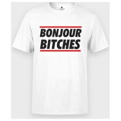 Koszulka Bonjour. T-shirty chłopięce MegaKoszulki, z napisami, z bawełny, bez rękawów. Za 44,90 zł.