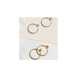 KOLCZYKI MEDIUM HOOP - ZŁOTE. Żółte kolczyki damskie marki Myia, złote. Za 192,00 zł.